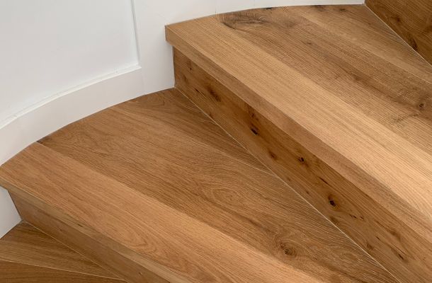 Escalones de parquet